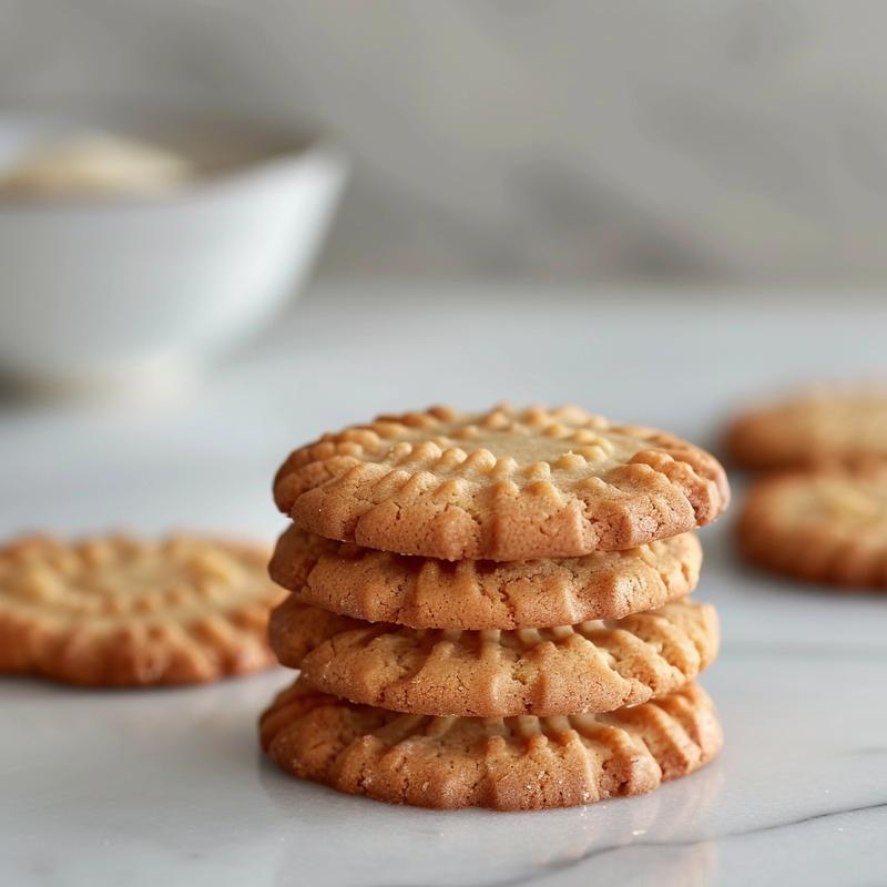 Three St. Patrick's Day cookies stacked on white marble.