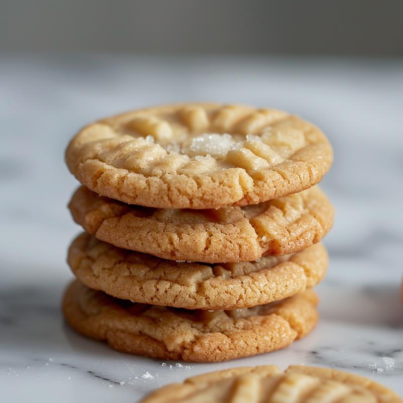 Three St. Patrick's Day cookies stacked on white marble.